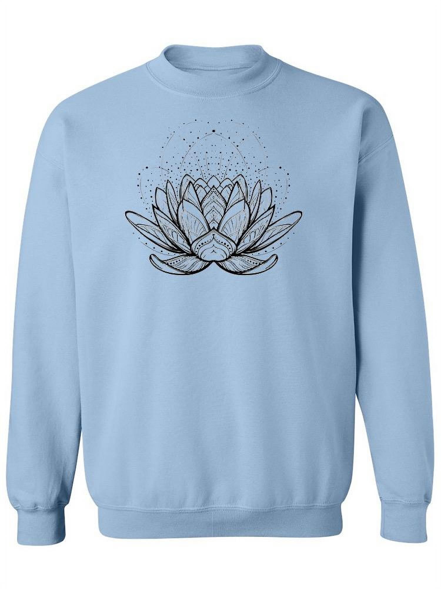 Black Floral Outline Sweatshirt main image 1