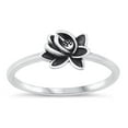 thumbnail image 1 of Lotus Flower Purity Enlightenment Ring .925 Sterling Silver Band Jewelry Female Male Unisex Size 9, 1 of 4