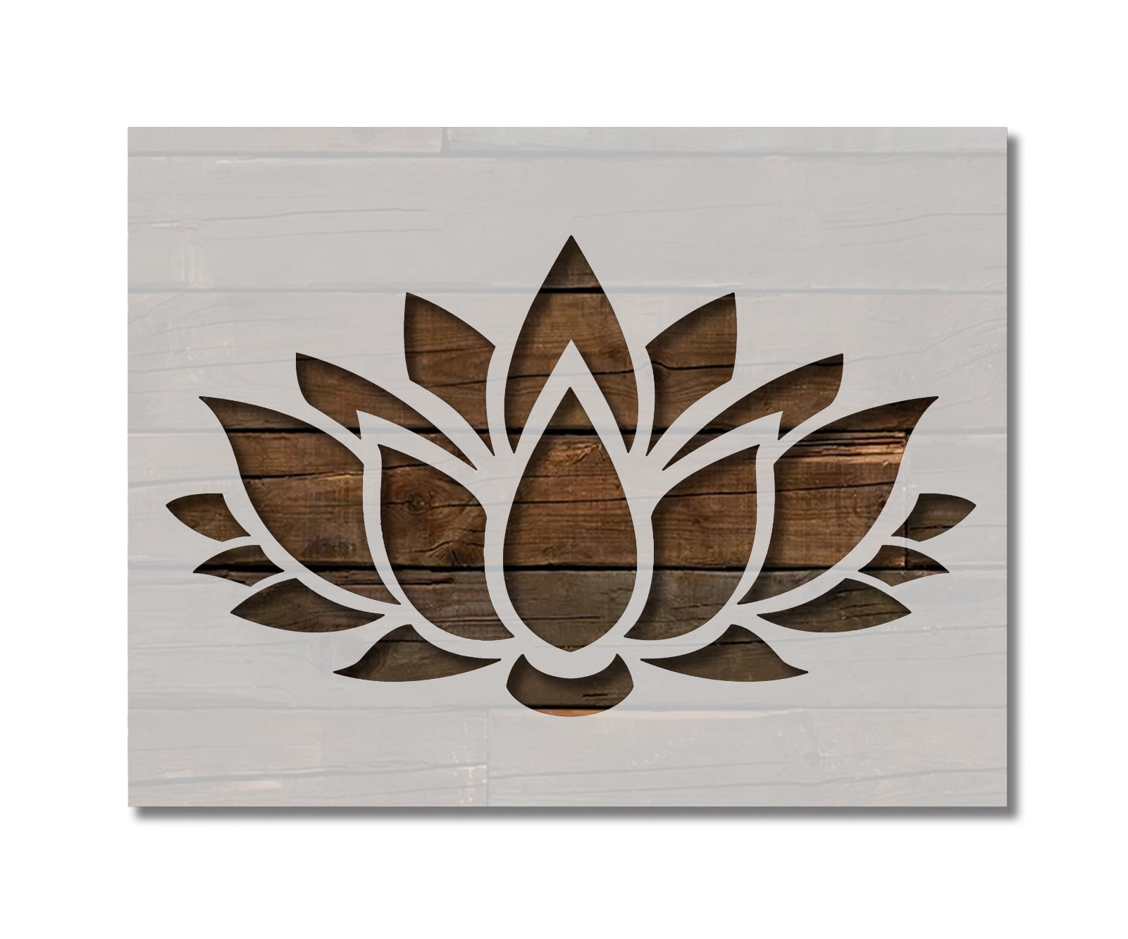 Lotus Flower Stencil Template Reusable 8.5 x 11 for Painting on Walls, Wood, Etc. By Stencilville - Walmart.com lotus-flower-stencil-template-reusable-8-5-x-11-for-painting-on-walls-wood-etc-by-stencilville-walmart-com