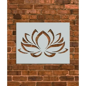 Lotus Flower Stencil