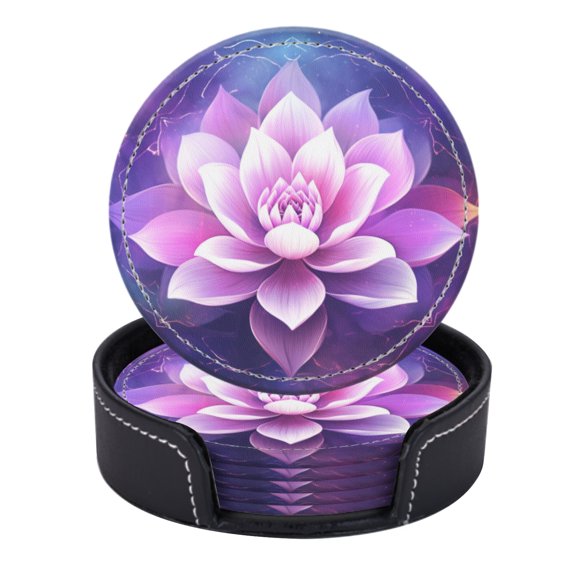 Lotus Flower Surrounded By Sacred Geometry
