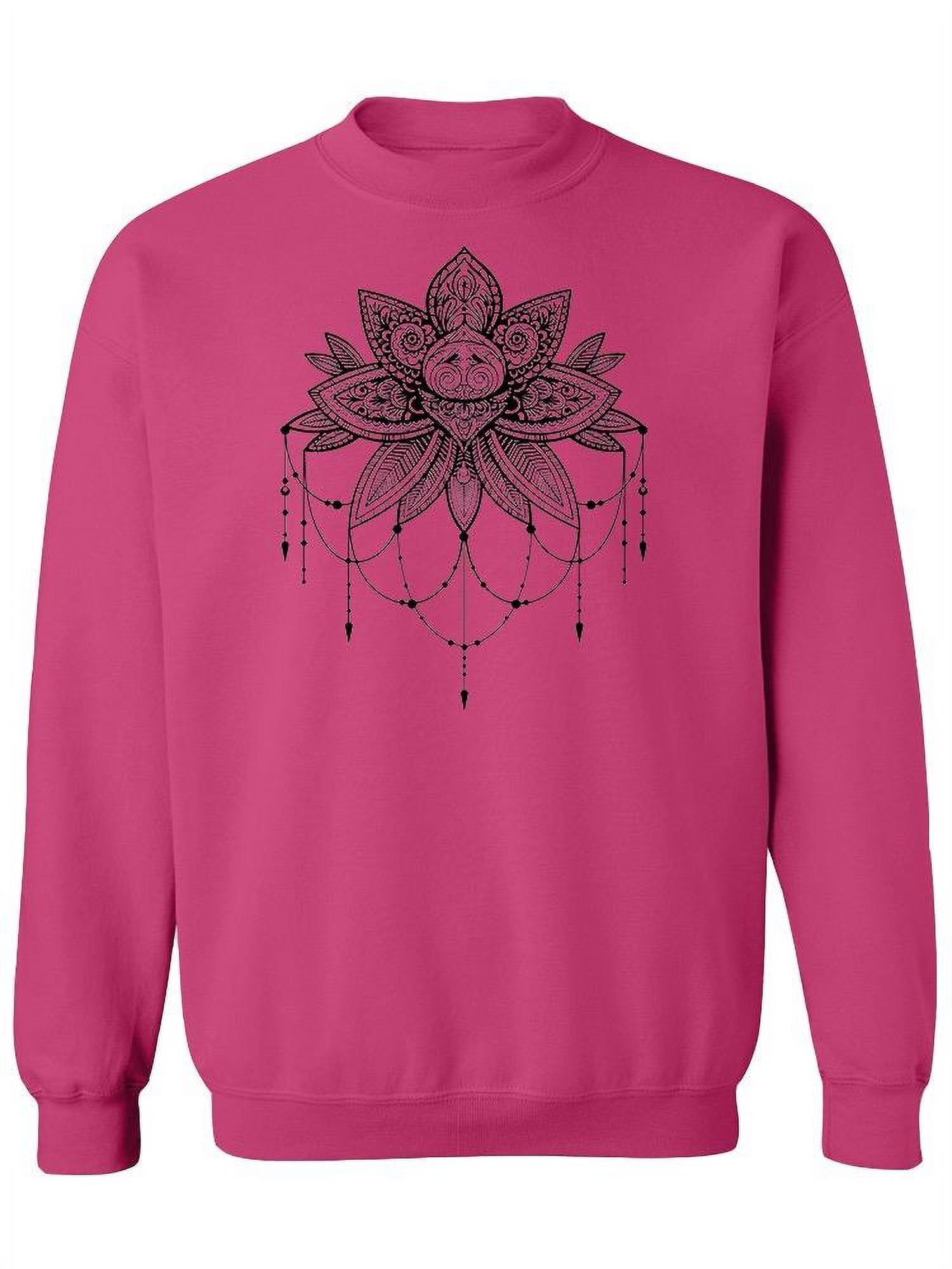 Lotus Flower Tattoo Design Sweatshirt Women -Image by