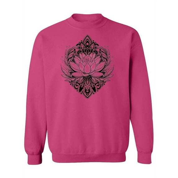 Lotus Flower Tattoo Impression. Sweatshirt Women -Image by Shutterstock, Female x-Large