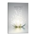 thumbnail image 1 of Lotus Flower Wall Art Canvas Mindset Motivational Quotes Prints Spiritual Meditation Artwork Framed Wall Decor for Zen Office Bedroom Living Room Ready to Hang, 1 of 5
