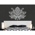 thumbnail image 1 of Lotus Flower Wall Decal Mandala Vinyl Sticker Decals Mehndi Bohemian Decor, 1 of 1