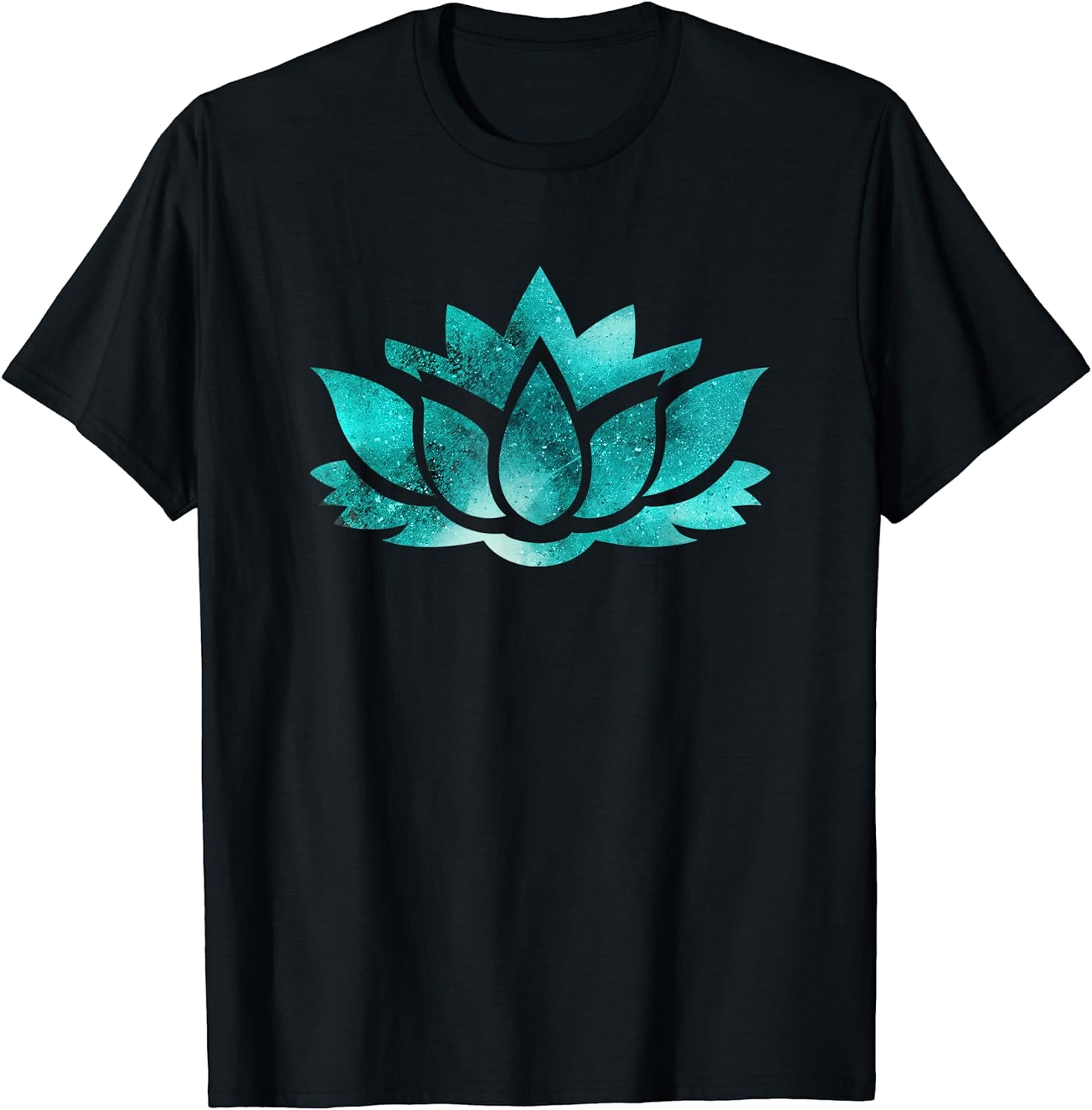 Lotus Flower Yoga Spiritual Dreamy Teal Colorful T Shirt Lotus Flower Yoga Spiritual Dreamy Teal Colorful T Shirt