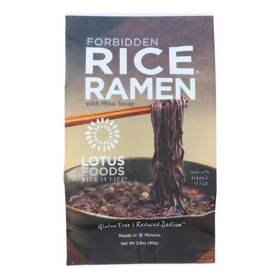 Lotus Foods Forbidden Gluten Free Rice Ramen With Miso Soup, 2.8 oz