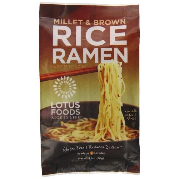 Lotus Foods Gluten Free Millet & Brown Rice Ramen, 2.8 Oz