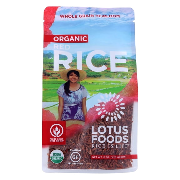 Lotus Foods Heriloom Bhutan Red Rice, 15 Oz