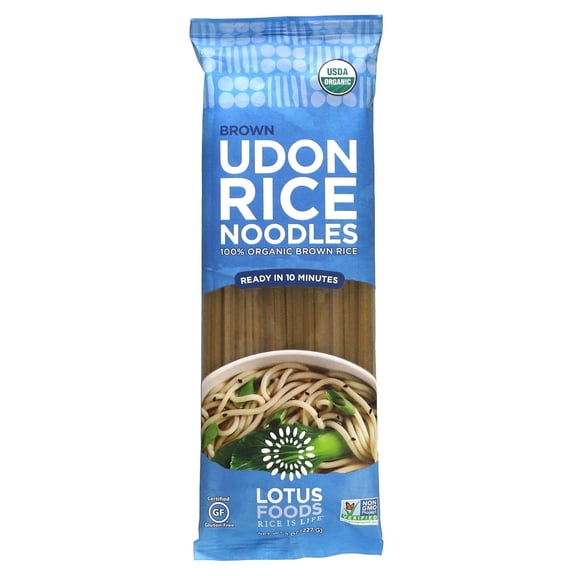 Lotus Foods Organic Brown Udon Rice Noodles 8 o Pack of 2