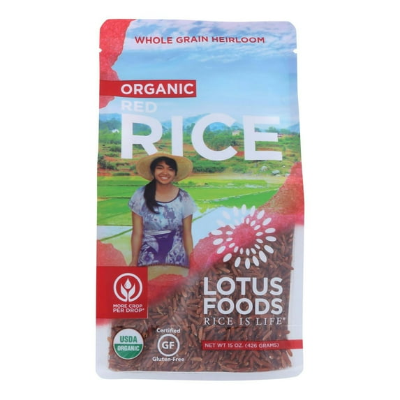Lotus Foods Organic Red Rice 15 oz (Pack Of 6)