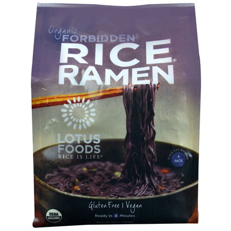 Lotus Foods Organic Rice Ramen Noodles Forbidden -- 10 oz