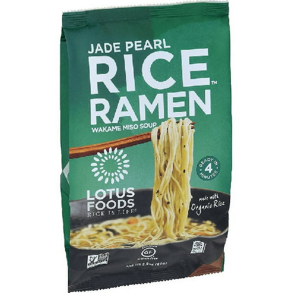 Lotus Foods Organic Rice Ramen Noodles Jade Pearl 10 oz Pack of 2