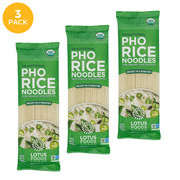 Lotus Foods Organic Traditional Pho Rice Noodles 8 oz. (PACK OF 3)