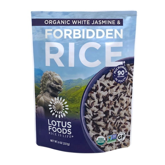 Lotus Foods Organic White Jasmine Heat & Eat Rice Pouch 8 oz