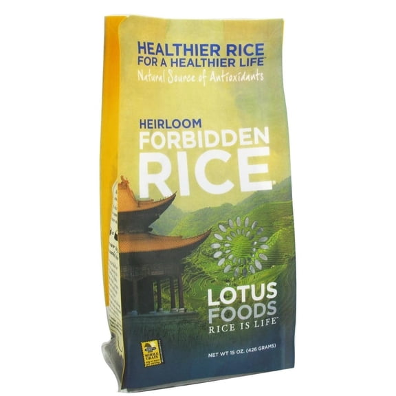 Lotus Foods Rice Forbidden Heirloom 15 Oz | Pack of 6