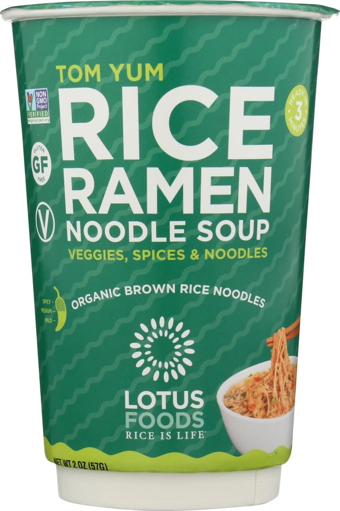 Lotus Foods Rice Ramen Noodles Soup, Tom Yum, 2 oz, 6 Count
