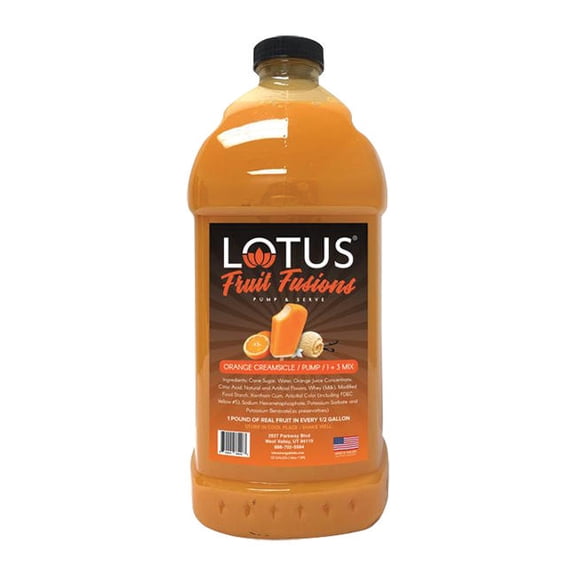 Lotus Fruit Fusion Orange Creamsicle Drink Mix Concentrate cs 6/64 oz