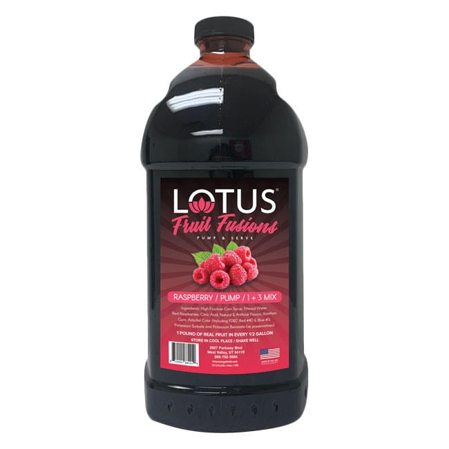 Lotus Fruit Fusion Raspberry Drink Mix Concentrate cs 6/64 oz