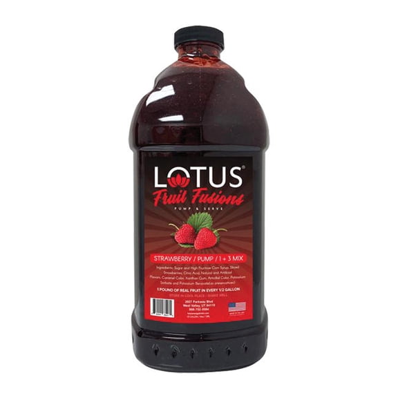 Lotus Fruit Fusion Strawberry Drink Mix Concentrate cs 6/64 oz