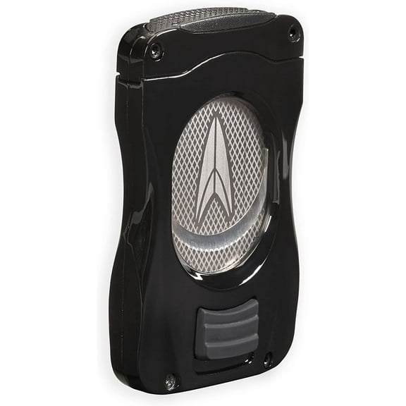 Lotus GT Cigar Cutter with Double Guillotine Blades, All Metal Housing, Slot on Bottom for Easy Cleaning, Closed Back Design for a Perfect Cut