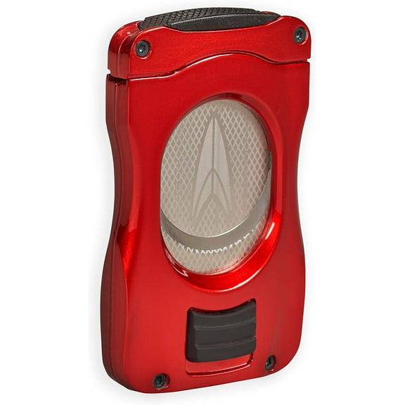 Lotus GT Cigar Cutter with Double Guillotine Blades, All Metal Housing, Slot on Bottom for Easy Cleaning, Closed Back Design for a Perfect Cut