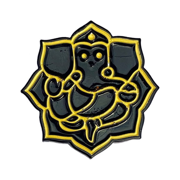 Lotus Ganesha Enamel Pin Brooch for Jacket Tote Hand Bag