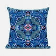thumbnail image 1 of Lotus Garden Indoor/Outdoor Pillow in Blue Green Purple 26x26, 1 of 5