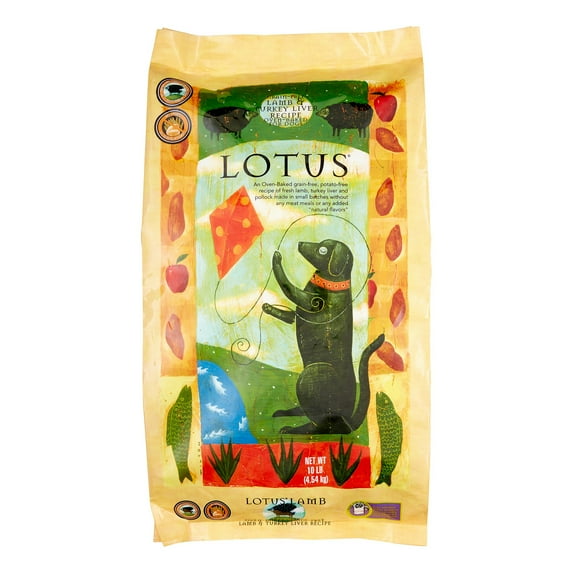 Lotus Grain-Free Lamb & Turkey Liver Dry Dog Food, 10 Lb