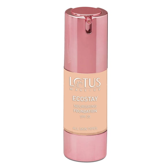 Lotus Herbals Ecostay Foundation SPF 20, Bright Angel, 30ml