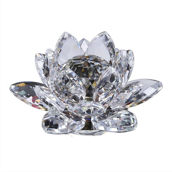 Lotus Home Decor Figurine, Decorative Ornament for Desk, Jewelry Cabinet, Meditation & Yoga Space