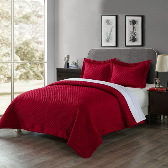 Lotus Home Stayclean Bacteria Reducing Diamondesque Water and Stain Resistant Microfiber Quilt
