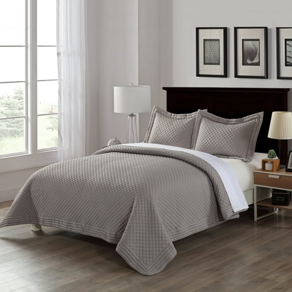 Lotus Home Stayclean Bacteria Reducing Diamondesque Water and Stain Resistant Microfiber Quilt