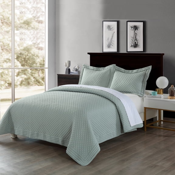 Lotus Home Stayclean Bacteria Reducing Diamondesque Water and Stain Resistant Microfiber Quilt