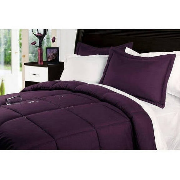 Lotus Home Stayclean Bacteria Reducing Water and Stain Resistant Microfiber Comforter Mini Set