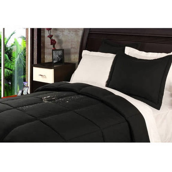 Lotus Home Stayclean Bacteria Reducing Water and Stain Resistant Microfiber Comforter Mini Set