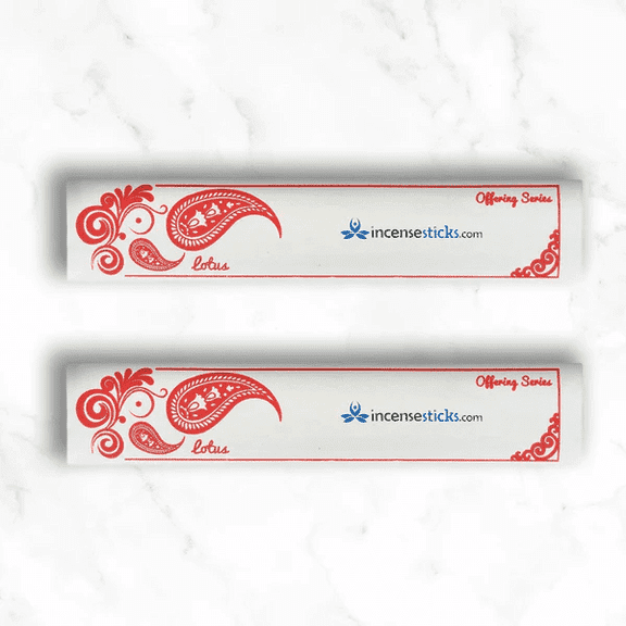 Lotus Incense Sticks 10" - 2 Packs, 20 Sticks per Pack - Sacred Floral Fragrance