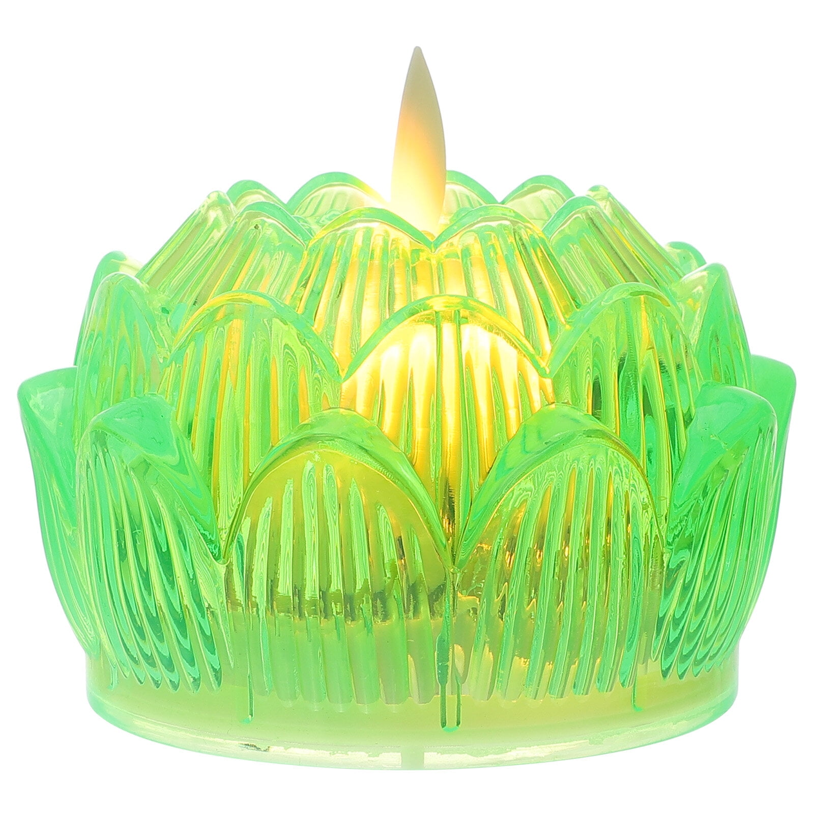Lotus Lamp Candles Led Flower Lights Lamps Light Blessing Fake Night