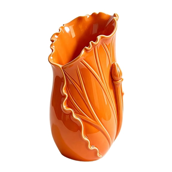 Lotus Leaf Pen Holder, Decorative Pencil Holder, Modern Desk Organizer for Office Supplies Makeup Brushes