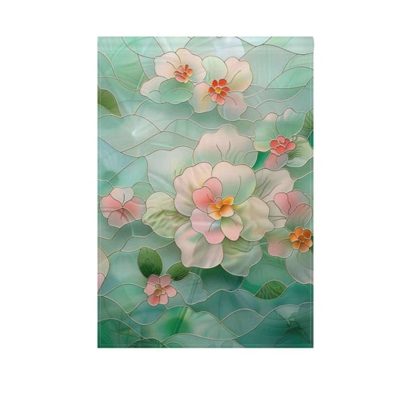 Lotus Leaves and Lotus Flowers Garden Flag Double Sided 12 x 18/28 x 40 Inch Yard Flag Home Outdoor Yard Patio Lawn Decor