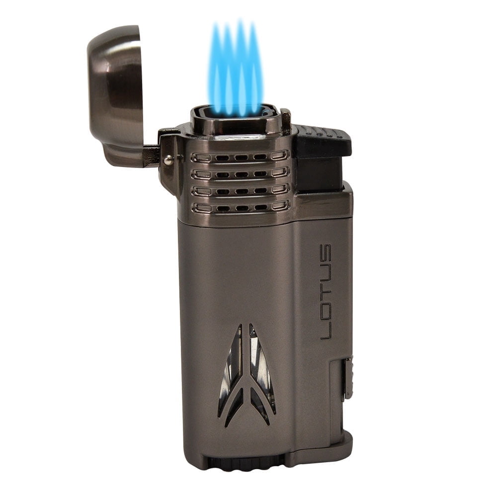 Lotus Lighter Defiant L65 Quad Jet Lighter w/ Cigar Punch