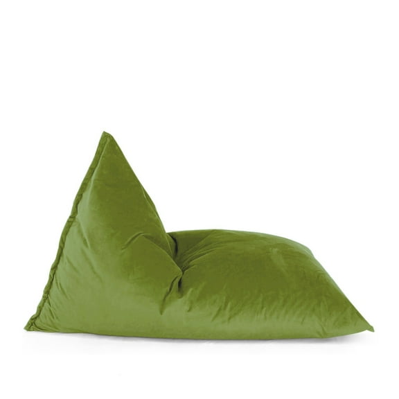 Lotus Lounge Chair Large Ecogami Velvet Bean Bag Cover - 59" x 43.25" - Green