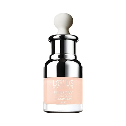 Lotus Makeup Ecostay Intensive Serum Foundation, Snow, 20ml - Walmart.com
