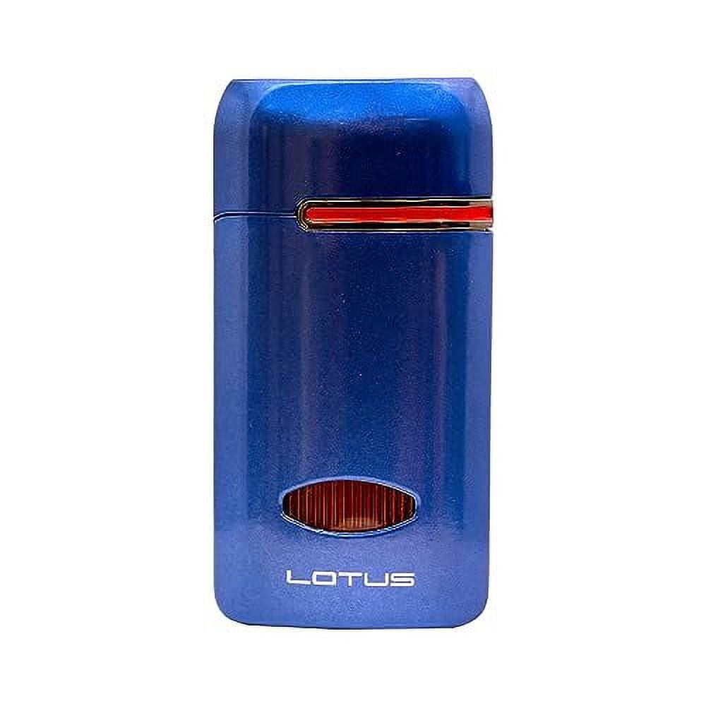 Lotus Matrix Triple Torch Lighter with Punch – Blue