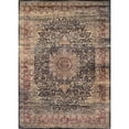 thumbnail image 1 of Lotus Medallion Area Rug, Black/Red/Oatmeal ,Rectangle, 2' x 3'7", 1 of 11