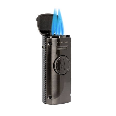 Lotus Minister Quad Torch Table Lighter - Gunmetal