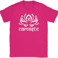 thumbnail image 1 of Lotus Namaste Om T-Shirt Hindu Buddhist Religious Spiritual Graphic Gift Tee - Pink, 2XL, 1 of 1