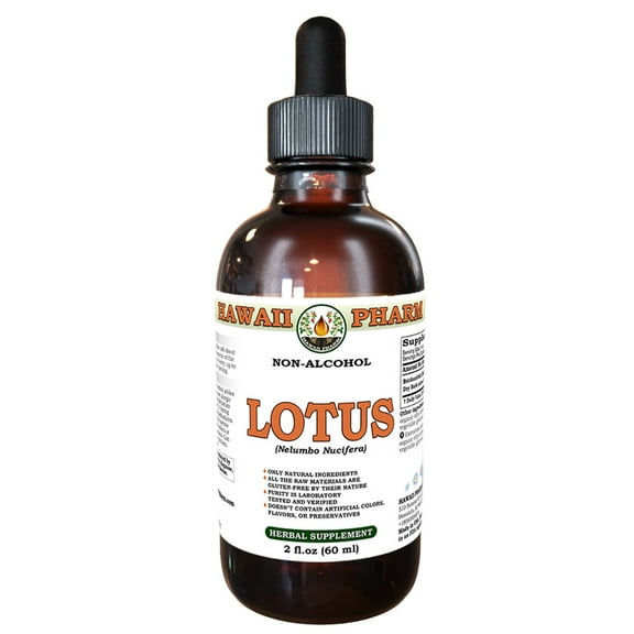 Lotus (Nelumbo Nucifera) Dry Seed Liquid Extract Tincture. Expertly Extracted by Trusted HawaiiPharm Brand. Absolutely Natural. Proudly made in USA. Tincture 2 Fl.Oz