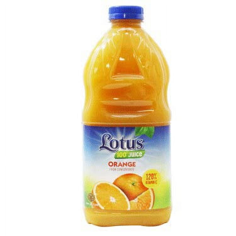 Lotus Orange Juice 100% Vitamin C From Concentrate Plastic Bottle 64 fl oz