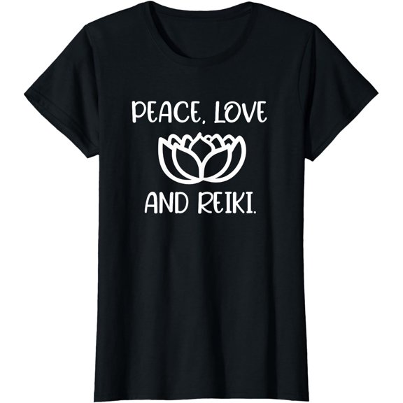 Lotus Peace Love Reiki T-shirts. Cool Style Tees